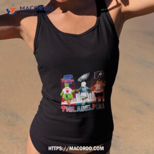 philadelphia city sports teams mascot philadelphia phillies eagles and flyers 2023 shirt tank top 2