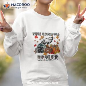 philadelphia eagles fall helmet pumpkin shirt sweatshirt 2