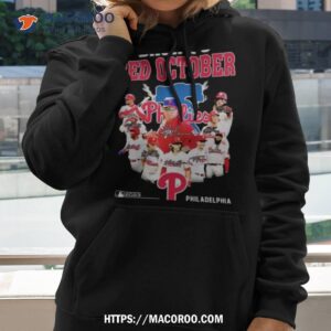 Philadelphia Phillies Back To Red October 2023 Postseason Signatures Shirt