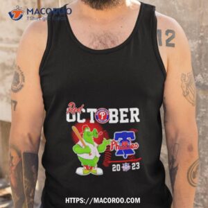 philadelphia phillies phillie phanatic mascot red october 2023 shirt tank top