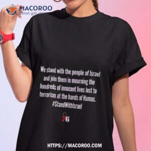 Philadelphia We Stand With The People Of Israel T Shirt