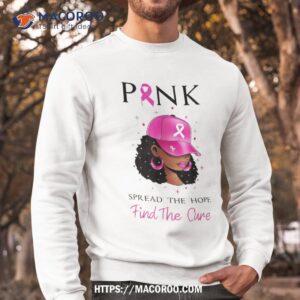 pink spread the hope find cure breast cancer awareness shirt sweatshirt