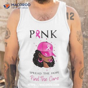 pink spread the hope find cure breast cancer awareness shirt tank top