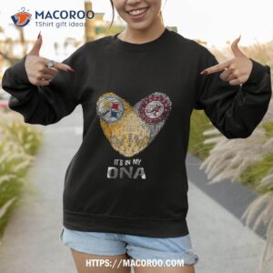 pittsburgh steelers and alabama crimson tide heartt it s in my dna 2023 shirt sweatshirt 1