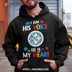 Pittsburgh Steelers Autism Awareness I Am His Voice He Is My Heart 2023 Shirt