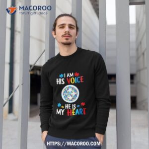 pittsburgh steelers autism awareness i am his voice he is my heart 2023 shirt sweatshirt 1