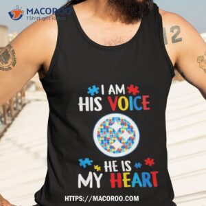 pittsburgh steelers autism awareness i am his voice he is my heart 2023 shirt tank top 3