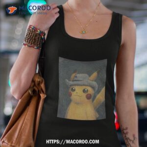 pokemon x van gogh museum pikachu portrait inspired by van gogh self portrait t shirt tank top 4