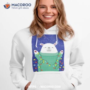 polar bear my favorite color is lights 2023 christmas shirt hoodie 1