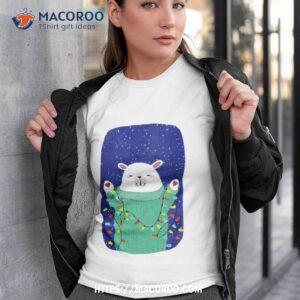 Polar Bear My Favorite Color Is Lights 2023 Christmas Shirt