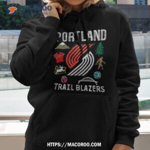 Portland Trail Blazers Nba Black Claymation T Shirt