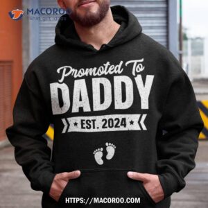 Promoted To Daddy Est. 2024 Shirt Baby Gift For New