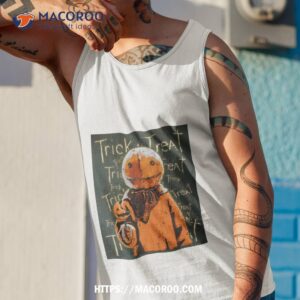 pumpkin and sam trick or treat halloween retro shirt tank top 1
