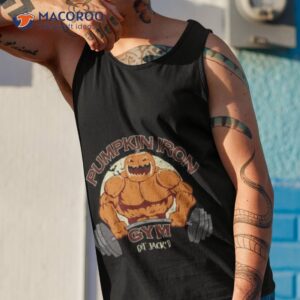 pumpkin iron gym shirt tank top 1