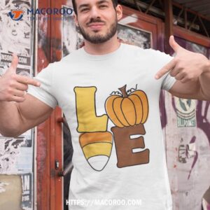 Pumpkin Love Candy Corn Fall Y’all Hello Shirt