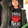 Pumpkin Thicc Or Treats Shirt