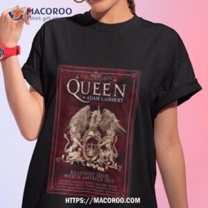 queen and adam lambert rhapsody tour north america 2023 t shirt tshirt 1