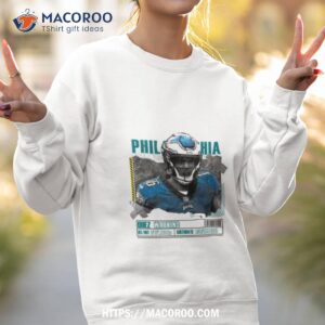 Quez Watkins Football Paper Poster Eagles Shirt 3 quez watkins football paper poster eagles shirt sweatshirt 2