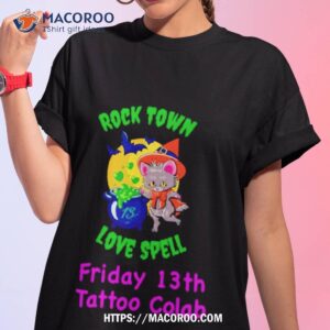 Raccoon Rock Town Love Spell Friday 13th Tattoo Collab Shirt Raccoon Rock Town Love Spell Friday 13th Tattoo Collab Shirt