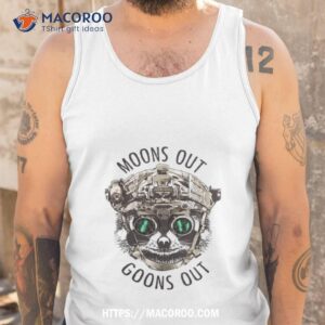 racoon moons out goons out shirt tank top