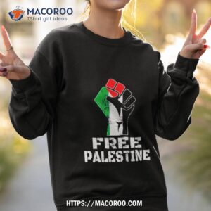 raise hand free palestine strong shirt sweatshirt 2