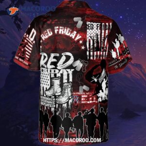 Red On Friday We Wear Remember Everyone Deployed Hawaiian Shirt