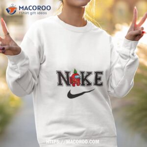 Red Among Us Imposter Christmas Nike Logo Shirt 3 red among us imposter christmas nike logo shirt sweatshirt 2
