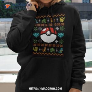 red and white pokemon ball shirt hoodie