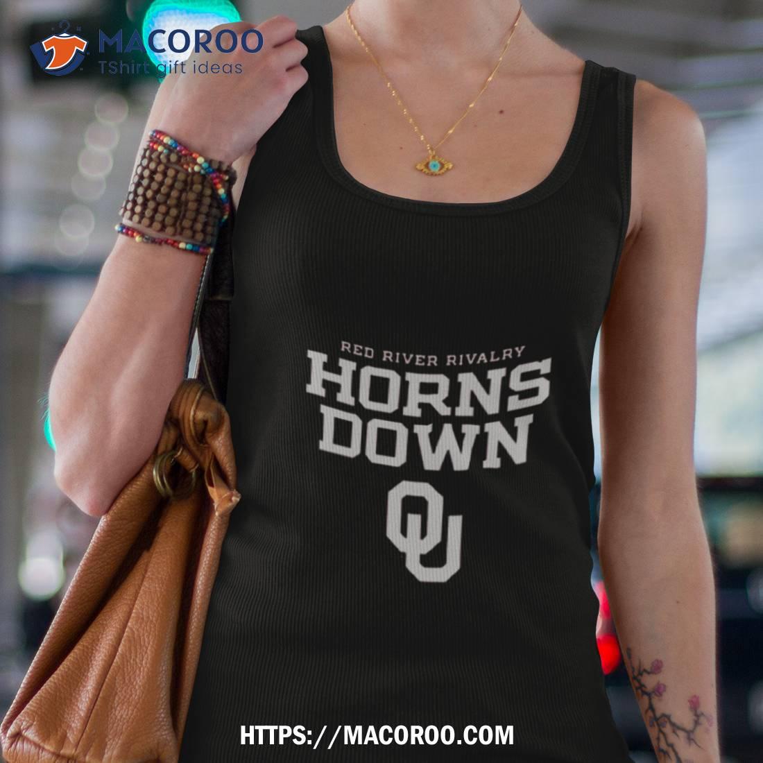 Red River Rivalry Horns Down Oklahoma Sooners Shirt Red River Rivalry Horns Down Oklahoma Sooners Shirt
