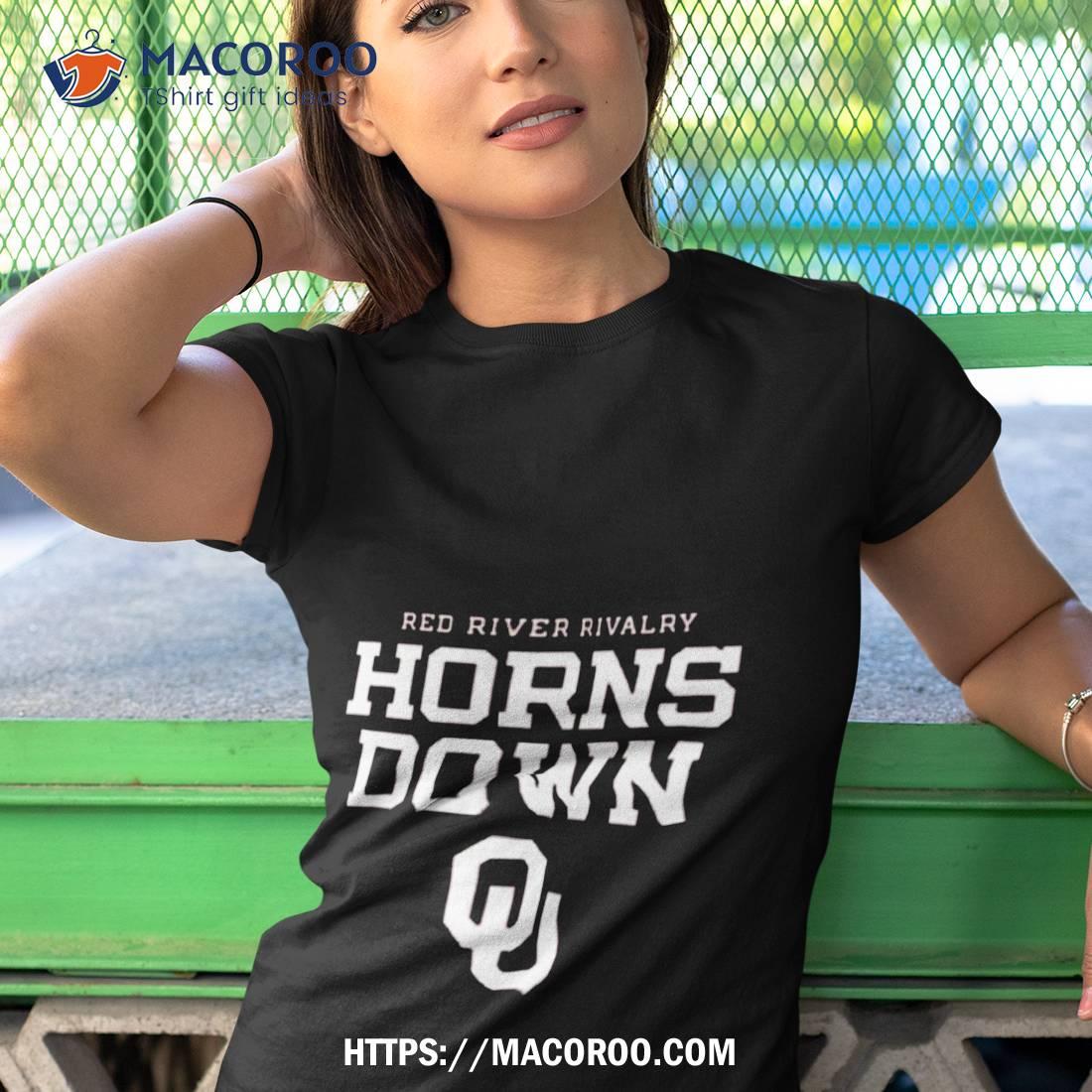 Red River Rivalry Horns Down Oklahoma Sooners Shirt Red River Rivalry Horns Down Oklahoma Sooners Shirt