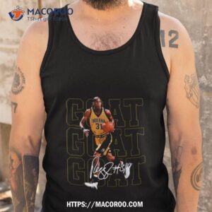 reggie miller choke sign basketball legend shirt tank top