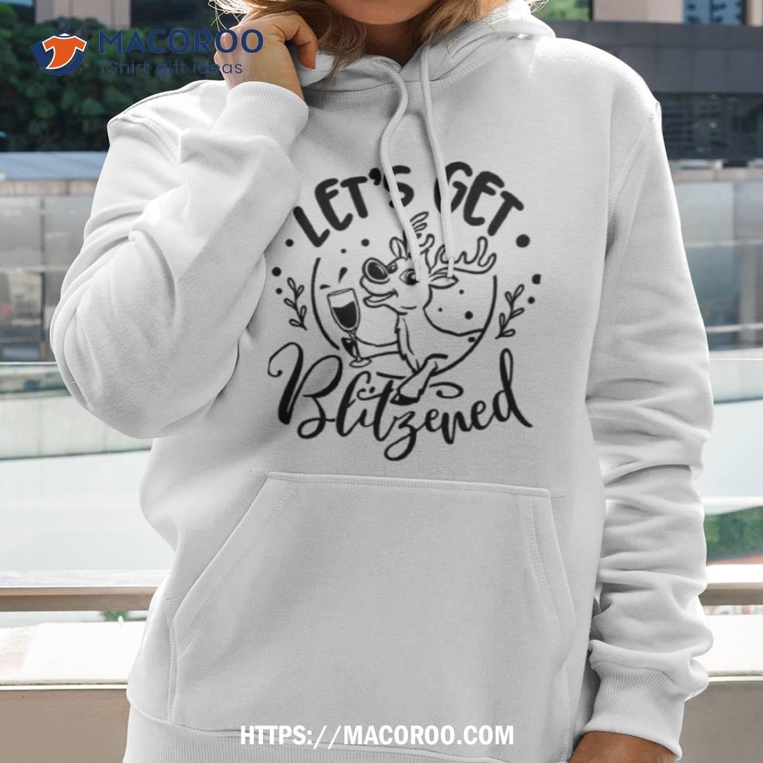 Reindeer Drinking Let’s Get Blitzened Xmas Shirt Reindeer Drinking Let’s Get Blitzened Xmas Shirt