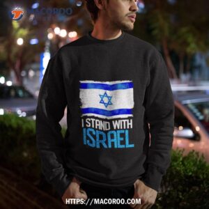 retro israel flag i stand with israel shirt sweatshirt