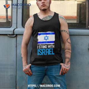 retro israel flag i stand with israel shirt tank top 2