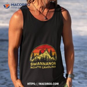 retro swannanoa north carolina souvenir nc mountains hiking shirt tank top