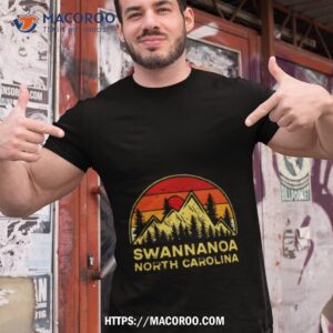 Retro Swannanoa North Carolina Souvenir Nc Mountains Hiking Shirt