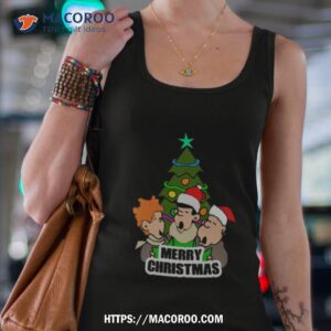 retro vintage pink santa claus shirt tank top 4