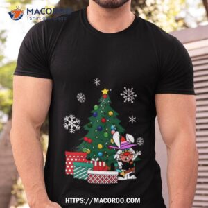 ricochet rabbit around the christmas tree shirt tshirt