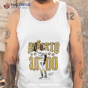 roberto clemente 30000 pittsburgh pirates illustration signature shirt tank top