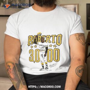 Roberto Clemente 30000 Pittsburgh Pirates Illustration Signature Shirt