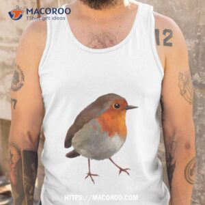 robin bird colored art shirt tank top