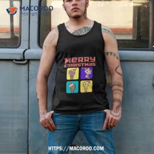 robot christmas 2023 shirt tank top 2