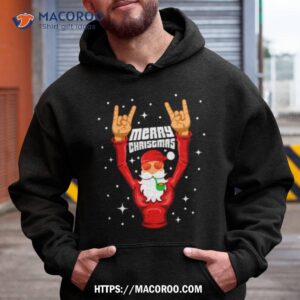 Rock And Roll Christmas Santa Claus Rocker Vintage Shirt
