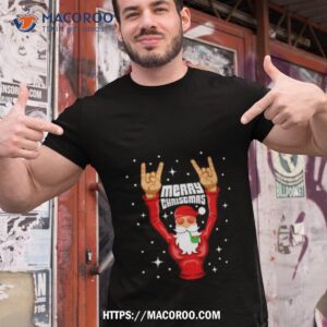 Rock And Roll Christmas Santa Claus Rocker Vintage Shirt