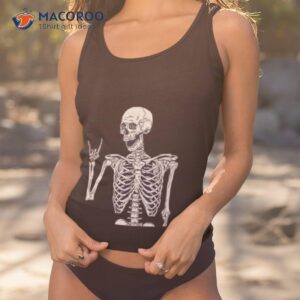 rock on skeleton shirt tank top 1