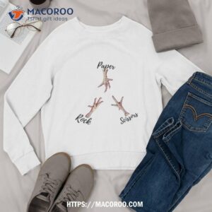 rock paper scissors hand game cute paw funny turkey shirt sweatshirt