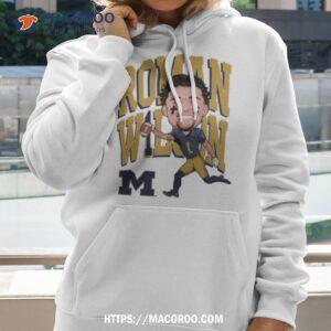 Roman Wilson University Of Michigan Football Caricature Shirt 2 roman wilson university of michigan football caricature shirt hoodie 2