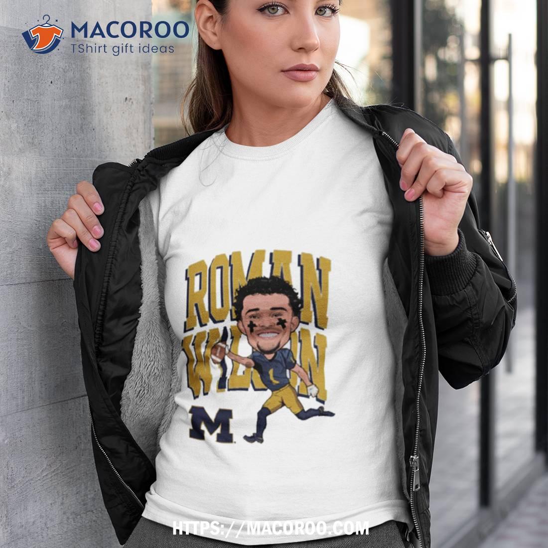 Roman Wilson University Of Michigan Football Caricature Shirt Roman Wilson University Of Michigan Football Caricature Shirt