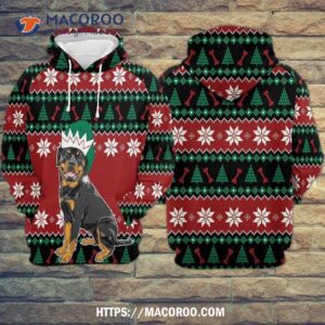rottweiler gosblue unisex 3d hoodies graphic for christmas sublimation printed novelty 1