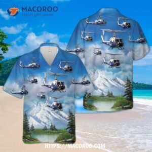 Royal Australian Navy 723 Squadron Bell Uh-1b Iroquois Hawaiian Shirt